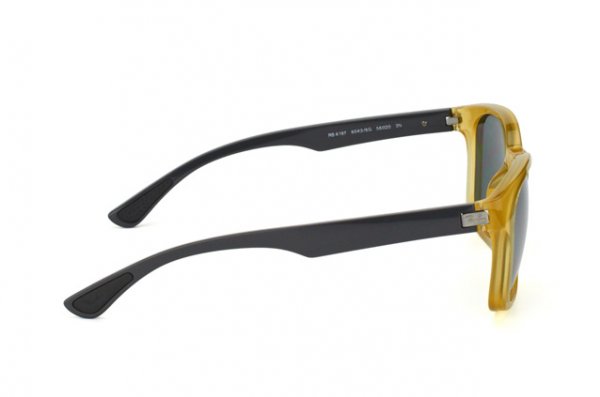   Ray-Ban Highstreet RB4197-6043-6G Honey Grey | Poly. Silver Mirror