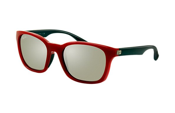   Ray-Ban Highstreet RB4197-6044-5A Black | Brown Mirror Dark Gold Solid Color - Mirror
