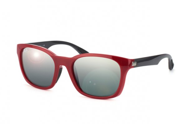   Ray-Ban Highstreet RB4197-6044-88 Red | Poly. Grey Gradient / Silver