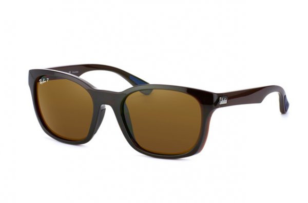   Ray-Ban Highstreet RB4197-714-83 Brown Transparent | Poly. Brown Polarized P3