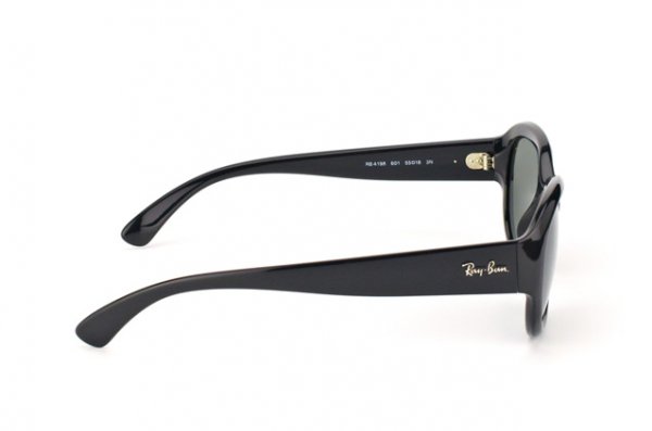   Ray-Ban Highstreet RB4198-601 Black | Natural Green (G-15XLT)
