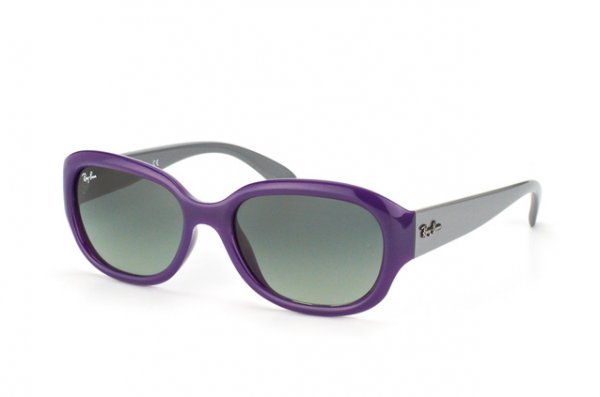   Ray-Ban Highstreet RB4198-6046-71 Purple / Grey |  Gradient Grey
