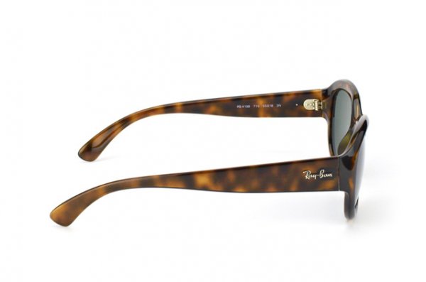   Ray-Ban Highstreet RB4198-710 Dark Havana | Natural Green (G-15XLT)
