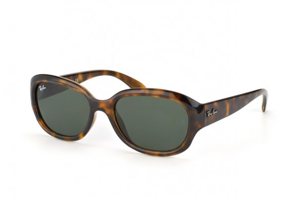   Ray-Ban Highstreet RB4198-710 Dark Havana | Natural Green (G-15XLT)