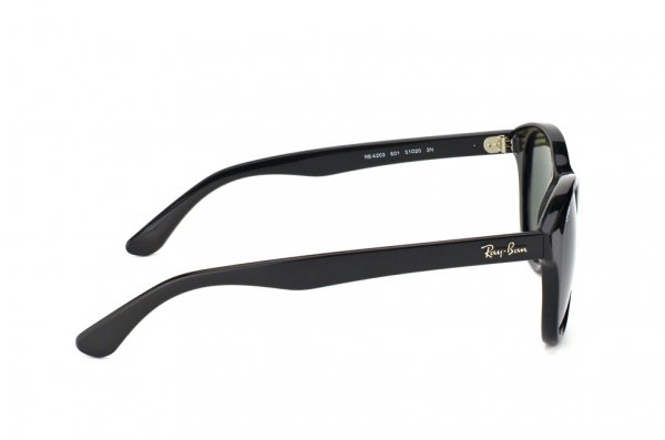   Ray-Ban Highstreet RB4203-601 Matt Black | Natural Green