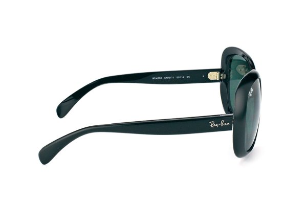  Ray-Ban Highstreet RB4208-6100-71 Matt Black | Green/Grey