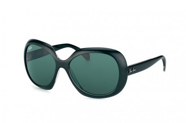   Ray-Ban Highstreet RB4208-6100-71 Matt Black | Green/Grey
