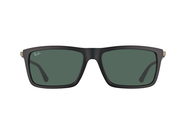   Ray-Ban Highstreet RB4214-601S-71 Matt Black | Grey/Green