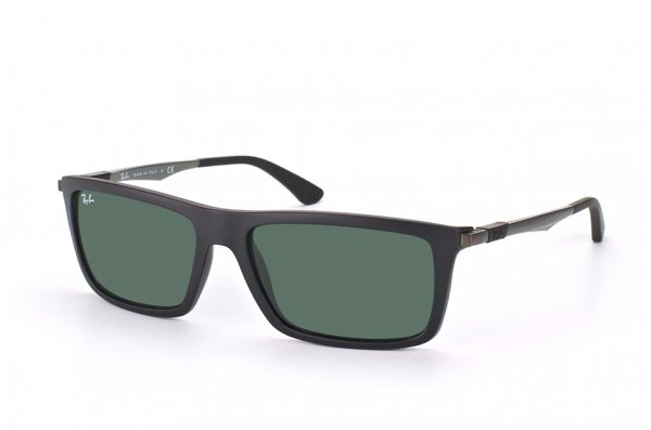   Ray-Ban Highstreet RB4214-601S-71 Matt Black | Grey/Green