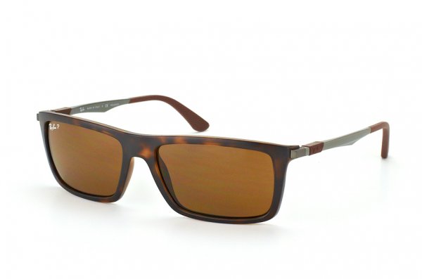   Ray-Ban Highstreet RB4214-6092-83 Matt Havana | Brown Polarized