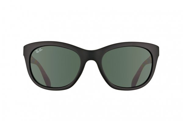   Ray-Ban Highstreet RB4216-601S-71 Matt Black | Grey /Green