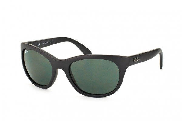   Ray-Ban Highstreet RB4216-601S-71 Matt Black | Grey /Green