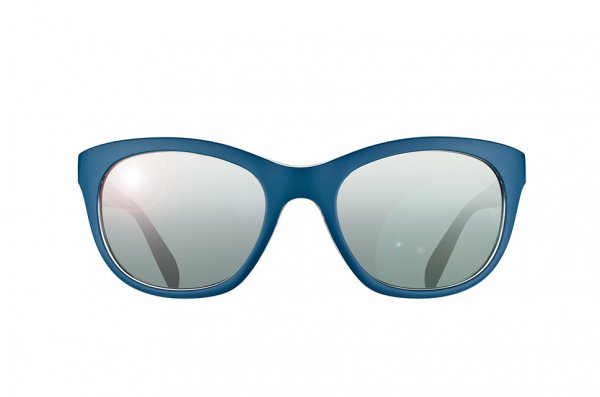   Ray-Ban Highstreet RB4216-6191-88 Matt Blue On Crystal | Gradient Mirror