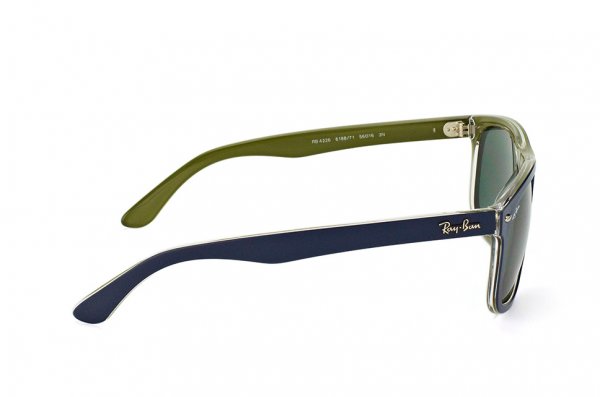   Ray-Ban Highstreet RB4226-6188-71 Dark Blue On Green| Green/Grey