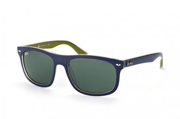   Ray-Ban Highstreet RB4226-6188-71 Dark Blue On Green| Green/Grey