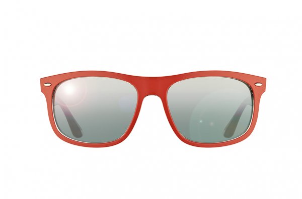   Ray-Ban Highstreet RB4226-6190-88 Red on Brown | Grey Mirror Gradient