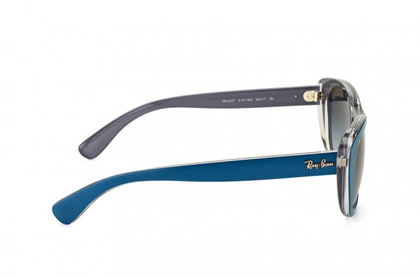   Ray-Ban Highstreet RB4227-6191-8G Matt Blue On Crystal | Grey Gradient
