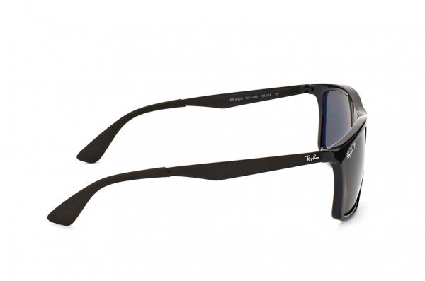   Ray-Ban Highstreet RB4228-601-9A Black | Green/Grey  Polarized