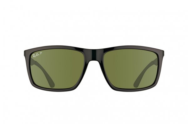   Ray-Ban Highstreet RB4228-601-9A Black | Green/Grey  Polarized