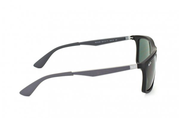   Ray-Ban Highstreet RB4228-601S-71 Matt Black/Grey | Green/Grey  
