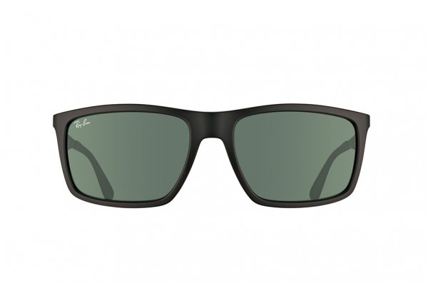   Ray-Ban Highstreet RB4228-601S-71 Matt Black/Grey | Green/Grey  