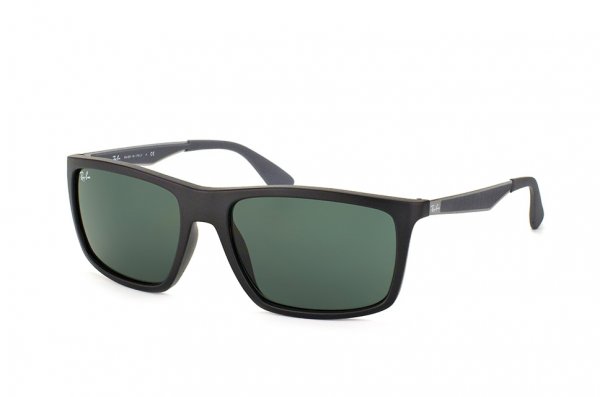   Ray-Ban Highstreet RB4228-601S-71 Matt Black/Grey | Green/Grey  
