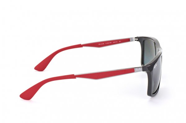   Ray-Ban Highstreet RB4228-6185-88 Black /Red/Grey | Grey Mirror Gradient