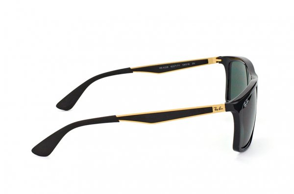   Ray-Ban Highstreet RB4228-6227-71 Black/Gold | Green/Grey  