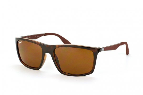  Ray-Ban Highstreet RB4228-710-83 Havana / Brown Polarized