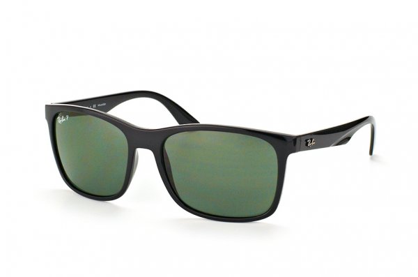   Ray-Ban Highstreet RB4232-601-9A Black | Green/Grey Polarized