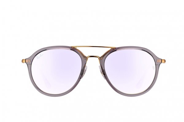   Ray-Ban Highstreet RB4253-6237-7X Dark Violet | Mirror Faded Violet