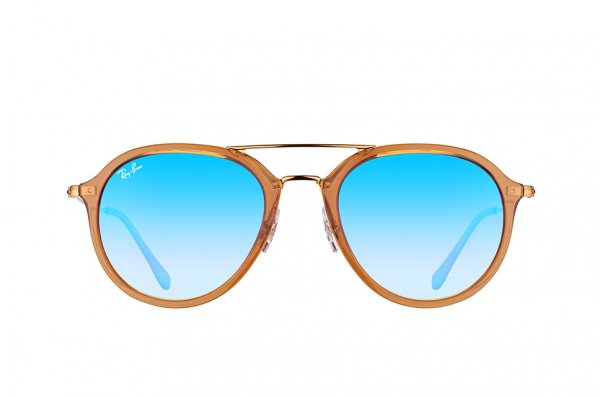   Ray-Ban Highstreet RB4253-6238-8B Brown| Violet Mirror Gradient