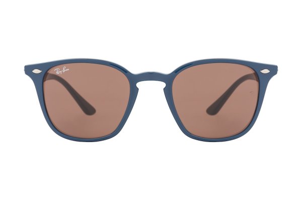   Ray-Ban Highstreet RB4258-6380-73 Dark Blue | Natural Brown