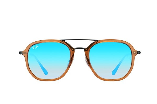   Ray-Ban Highstreet RB4273-6258-8B Transparent Brown| Violet Mirror Gradient