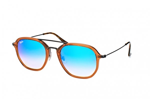   Ray-Ban Highstreet RB4273-6258-8B Transparent Brown| Violet Mirror Gradient
