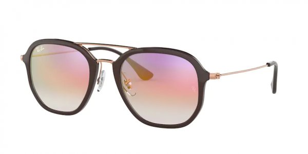   Ray-Ban Highstreet RB4273-6335-S5 Brown / Bronze | Gradient Violet Mirror