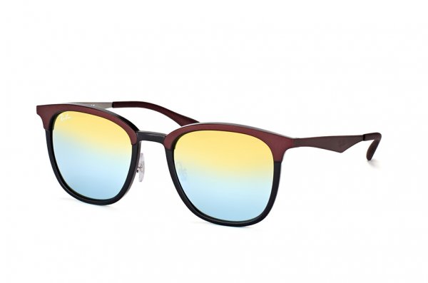   Ray-Ban Highstreet RB4278-6285-A7 Vinous / Black | Light Green Mirror