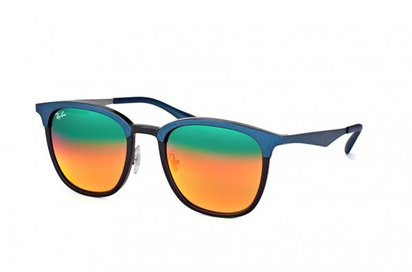   Ray-Ban Highstreet RB4278-6286-A8 Turquoise / Black | Green/Orange Mirror
