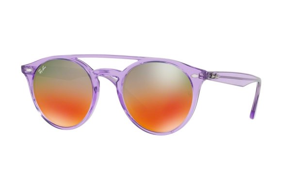   Ray-Ban Highstreet RB4279-6280-A8 Transparent Violet | Green/Orange Mirror
