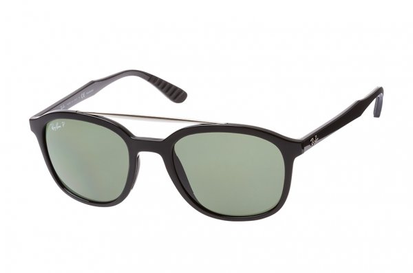   Ray-Ban Highstreet RB4290-601-9A Black | Green Polarized