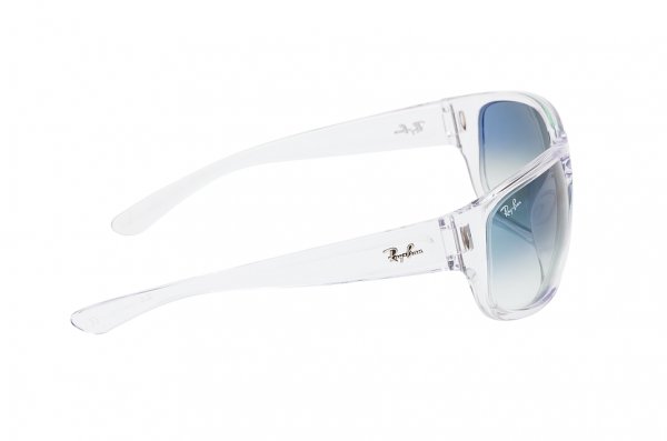   Ray-Ban Highstreet RB4300-6325-3F Transparent White | Light Blue Gradient
