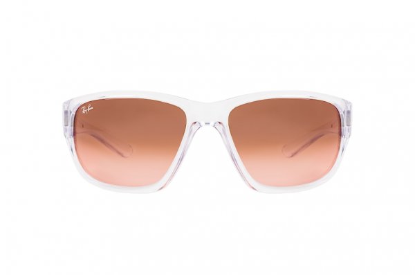   Ray-Ban Highstreet RB4300-6325-A5 Transparent White | Faded Brown