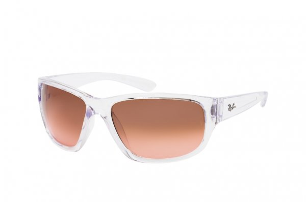   Ray-Ban Highstreet RB4300-6325-A5 Transparent White | Faded Brown