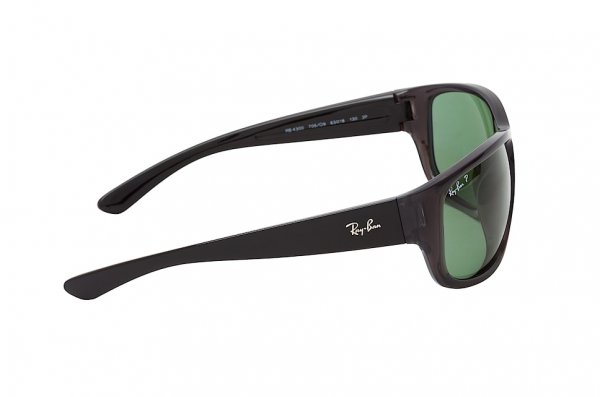   Ray-Ban Highstreet RB4300-705-O9 Dark Vinous | Natural Light Green Polarised