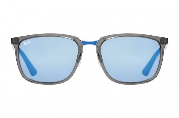   Ray-Ban Highstreet RB4303-6363-55 Vinous/ Grey | Blue Mirror