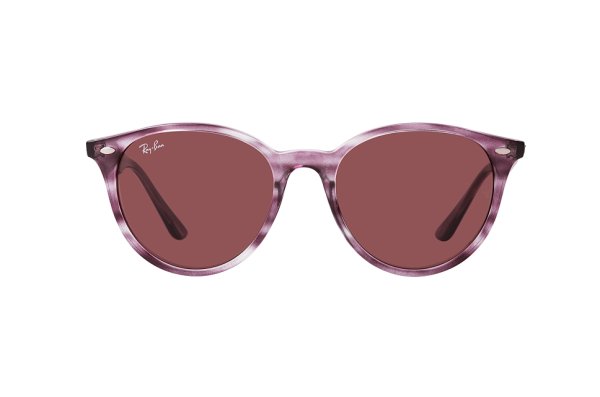   Ray-Ban Highstreet RB4305-6431-75 Striped Vinous | Dark Vinous