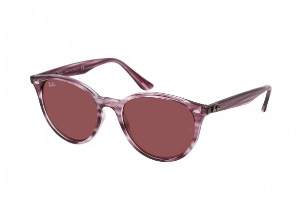   Ray-Ban Highstreet RB4305-6431-75 Striped Vinous | Dark Vinous
