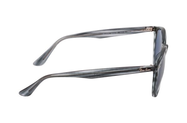   Ray-Ban Highstreet RB4305-6432-80 Striped Grey | Dark Blue