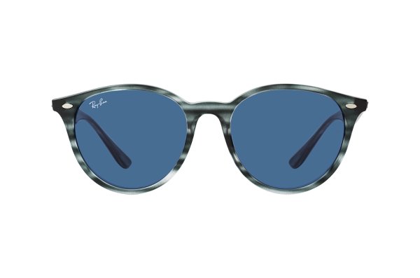   Ray-Ban Highstreet RB4305-6432-80 Striped Grey | Dark Blue