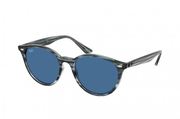   Ray-Ban Highstreet RB4305-6432-80 Striped Grey | Dark Blue